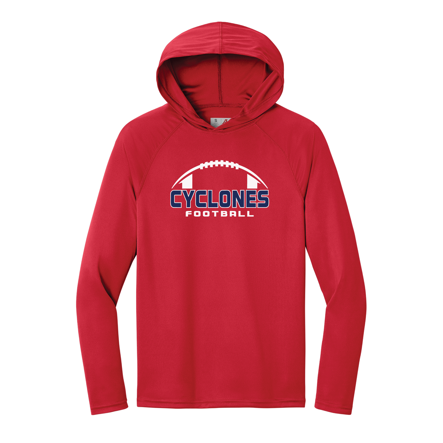 Cyclone Football A4 Cooling Performance Long Sleeve Hooded Tee