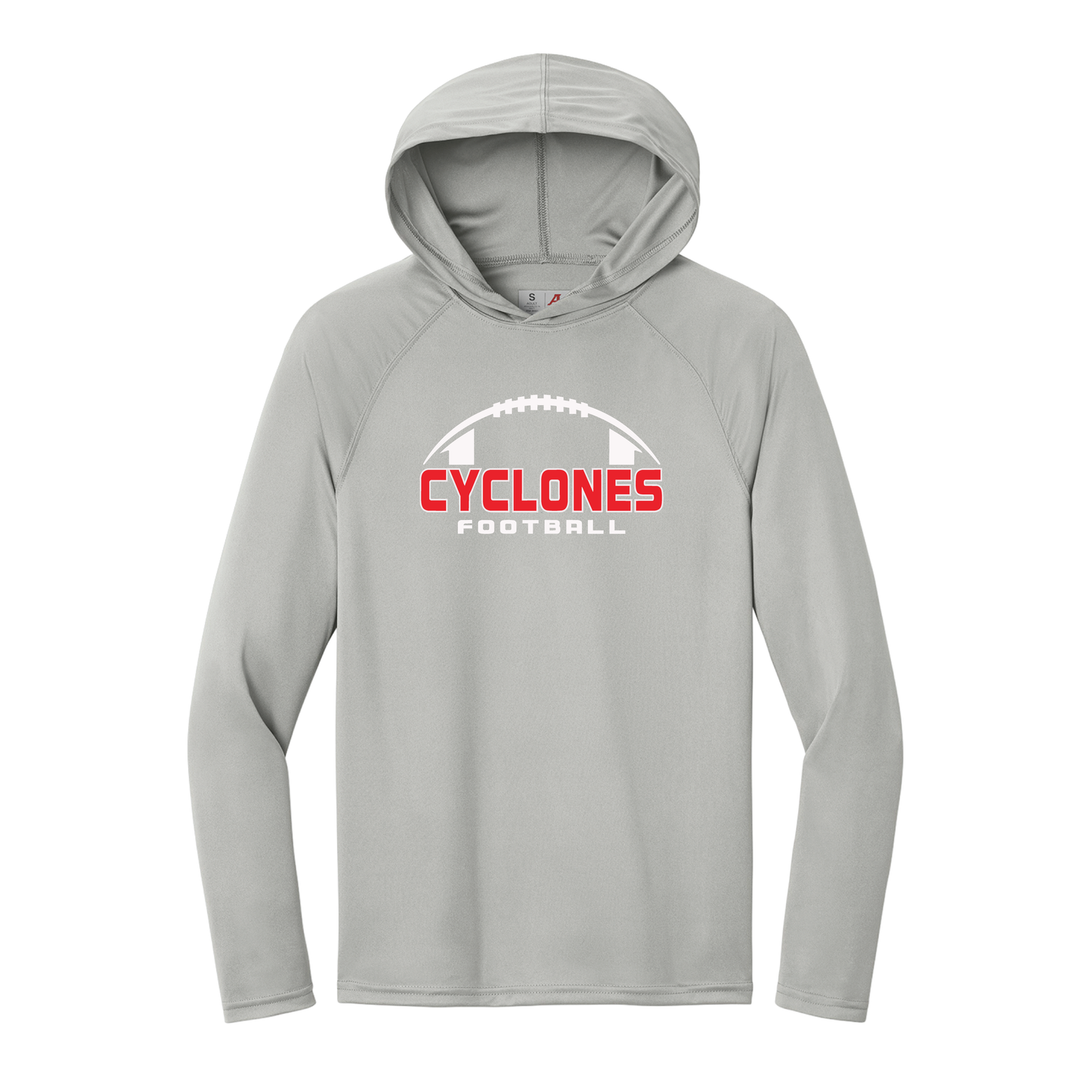 Cyclone Football A4 Cooling Performance Long Sleeve Hooded Tee