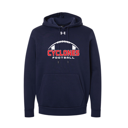 Cyclones Football Under Armour Men's Team Icon Fleece Hooded Sweatshirt - 6014161