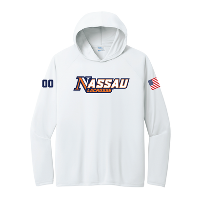 Nassau Lacrosse Port & Co® Performance Pullover Hooded Tee - PC380H